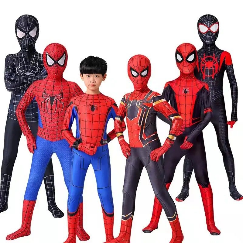 Hero Expedition Spider-Man Children'S Suit Jumpsuit Cos Suit All-Inclusive Battle Suit Performance Costume Male - Image 2